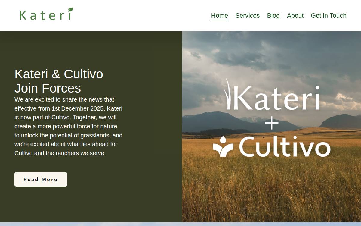 Kateri Carbon website preview