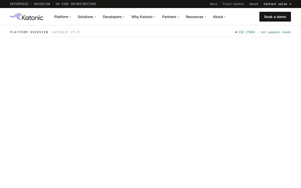 Katonic website preview
