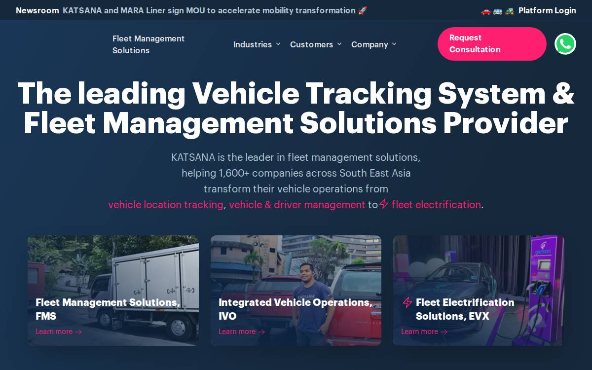 Katsana website preview
