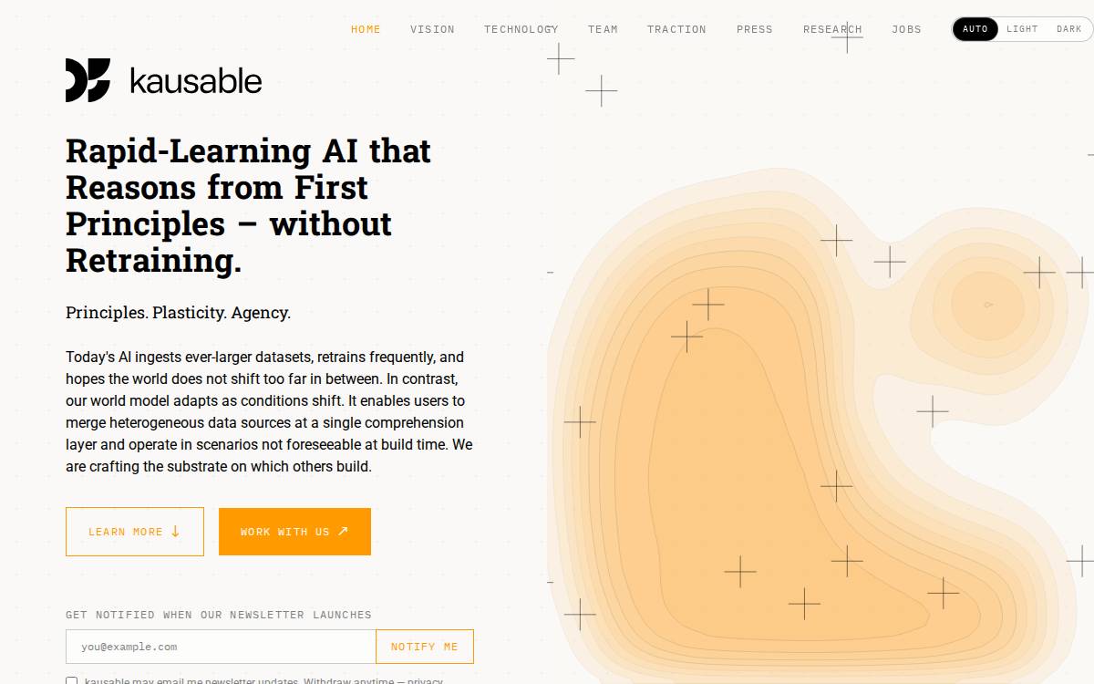 Kausable website preview