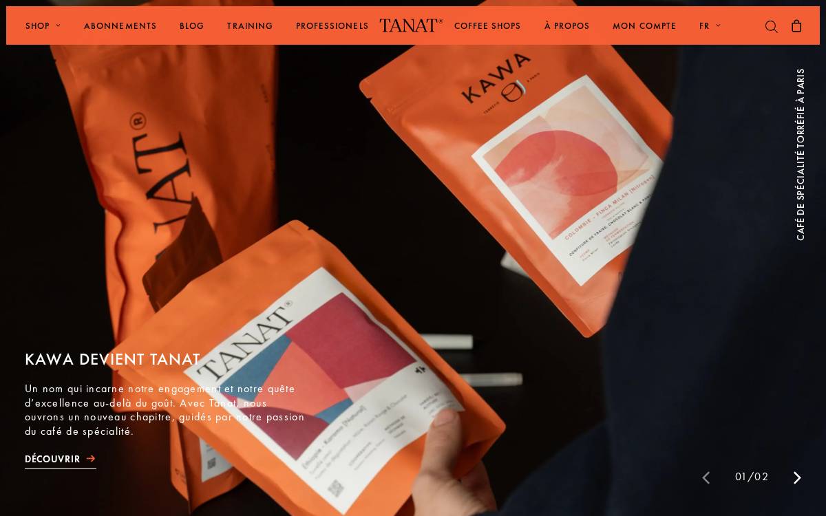 Kawa website preview