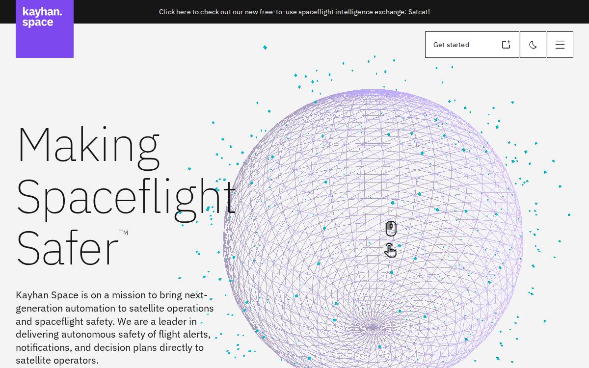 Kayhan Space website preview