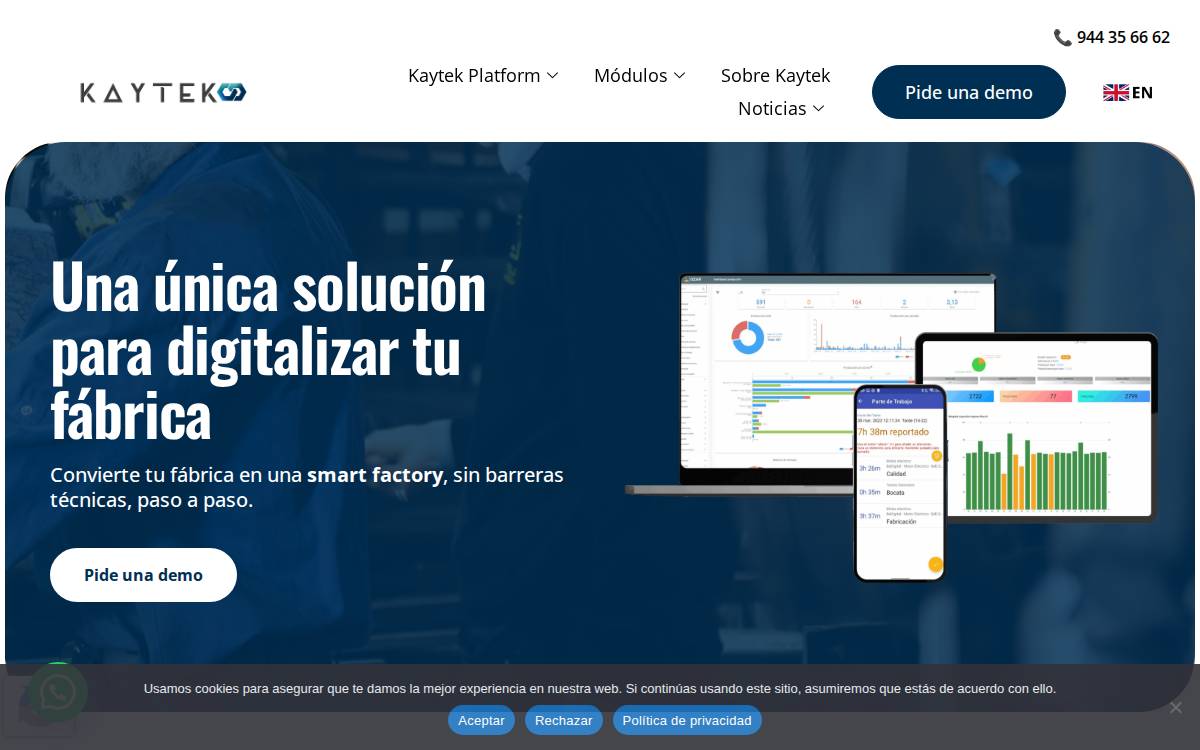 Kaytek website preview