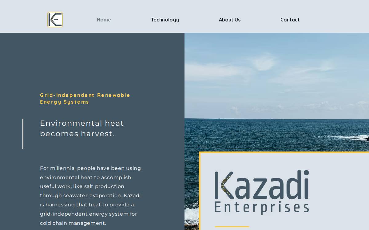 Kazadi Enterprises website preview