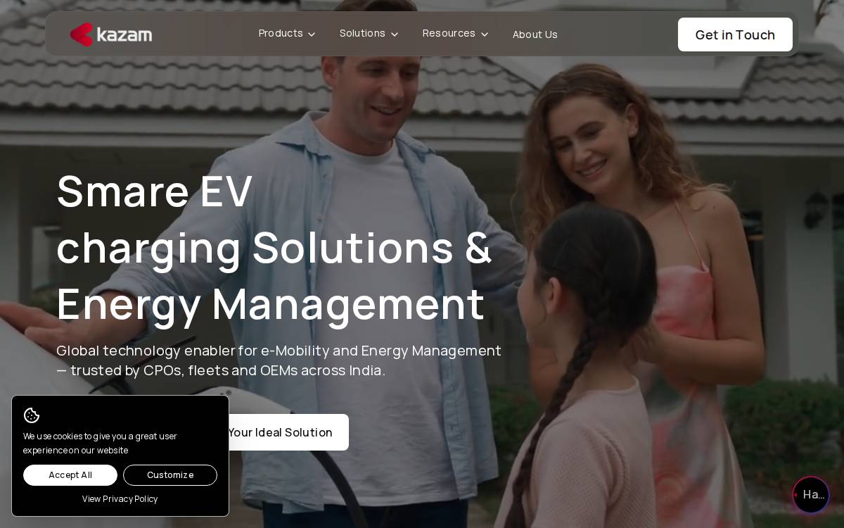Kazam website preview