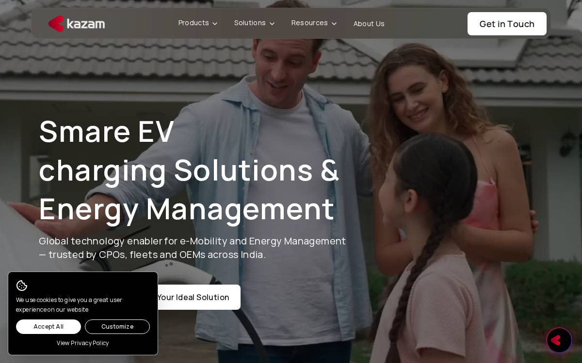 Kazam Energy website preview