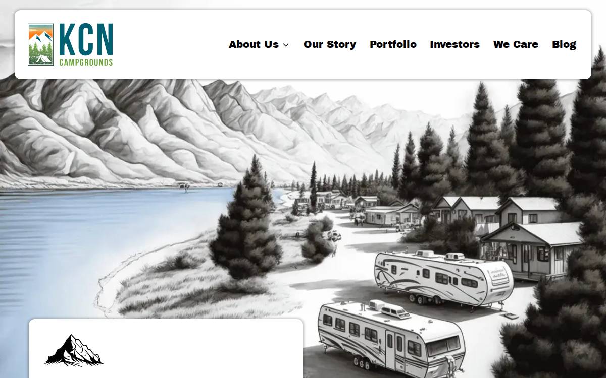 KCN Campgrounds website preview