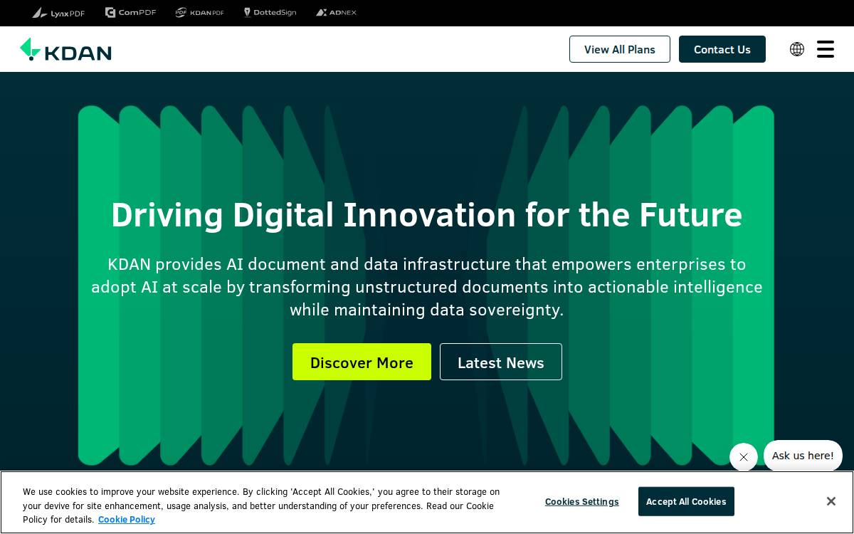 KDAN MOBILE website preview