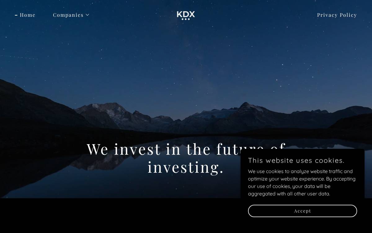 KDX website preview