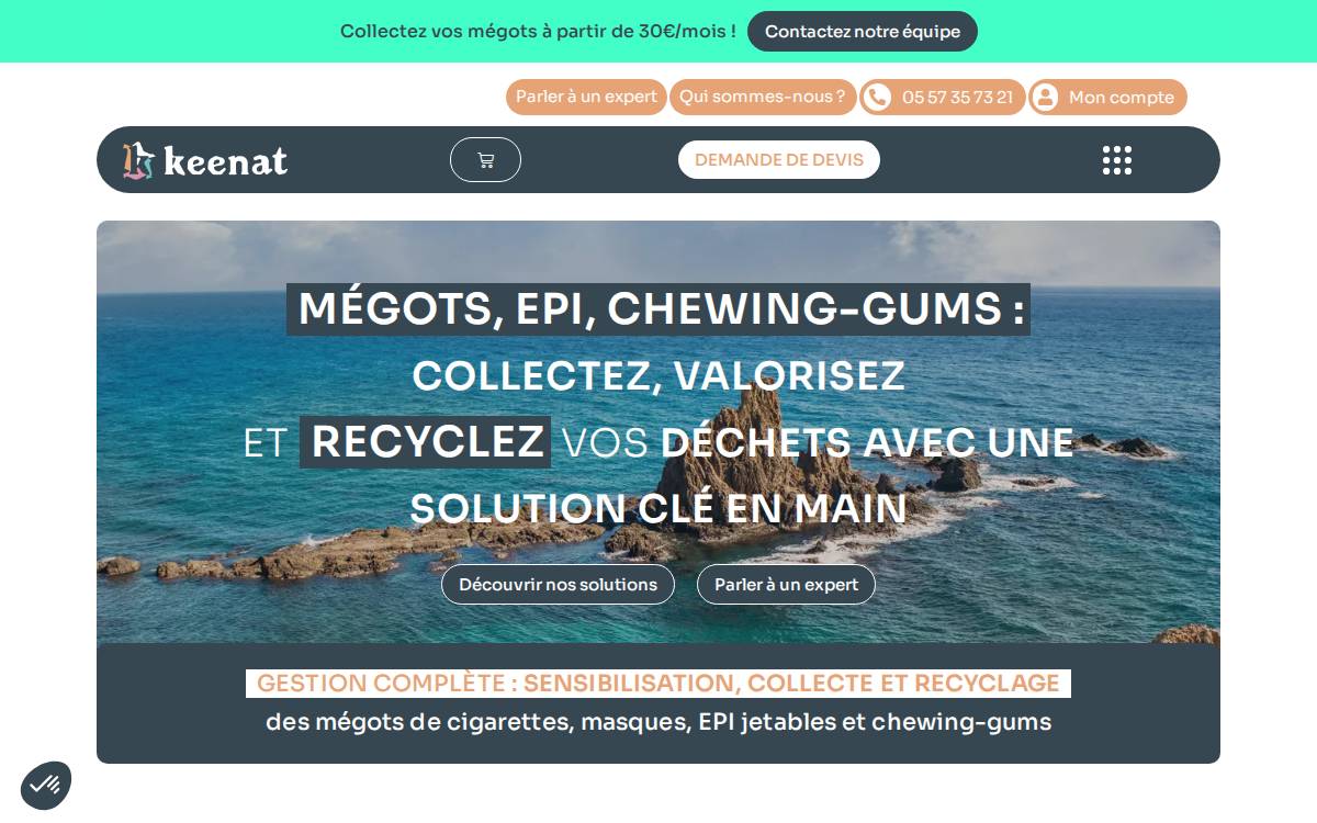 Keenat website preview