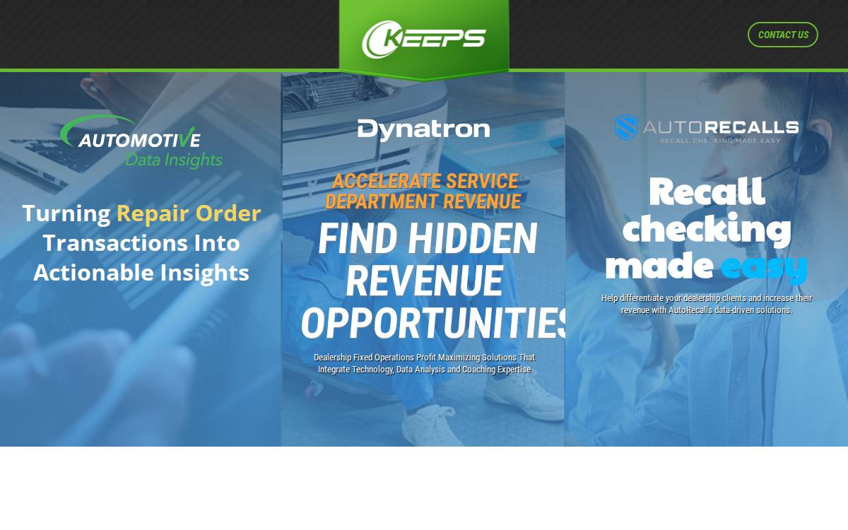 Keeps Corp website preview