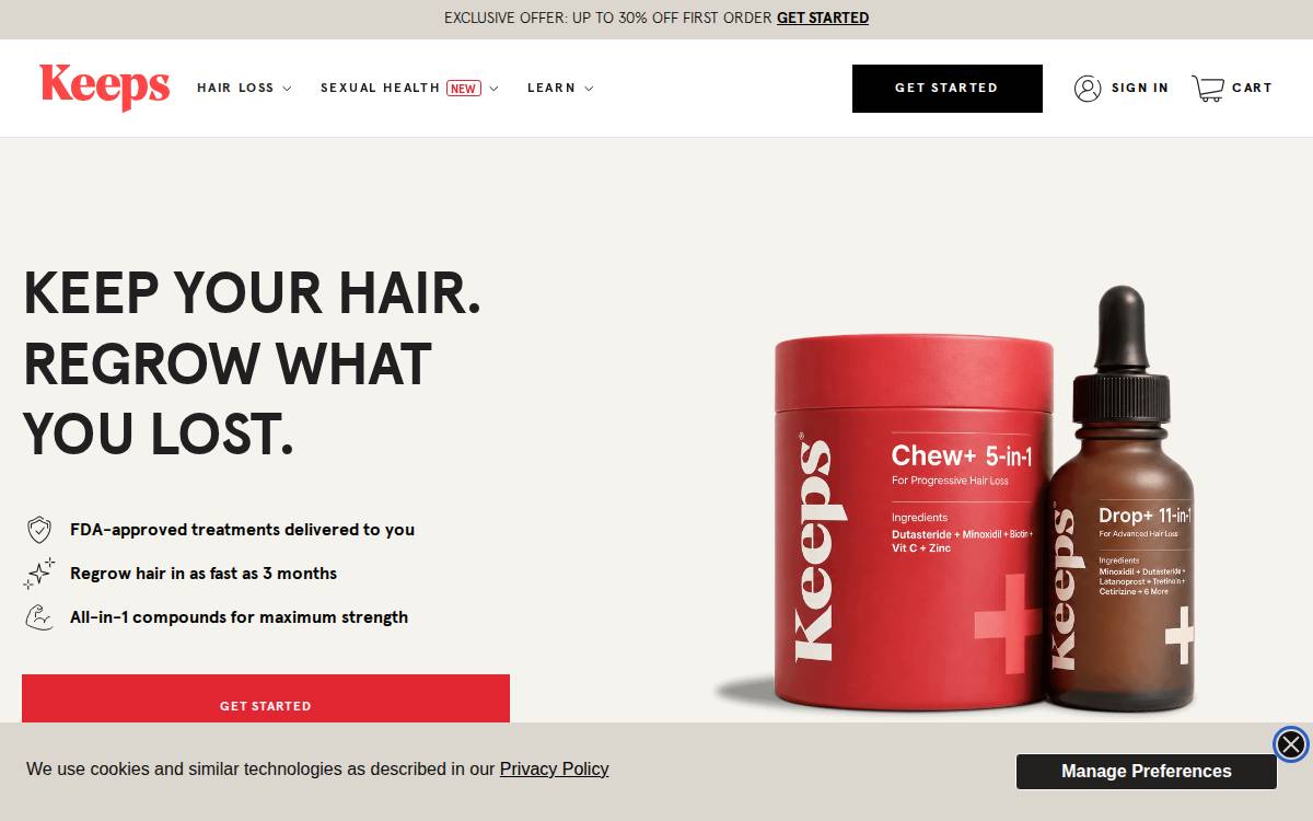 Keeps website preview