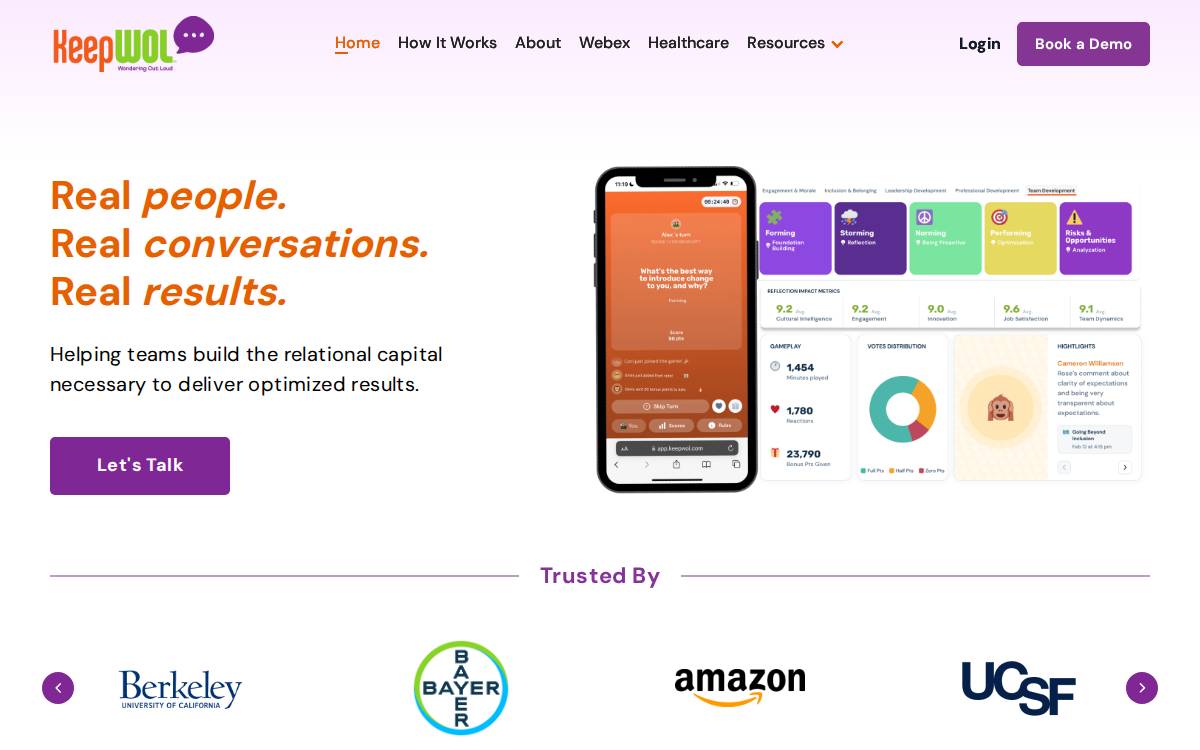 KeepWOL website preview