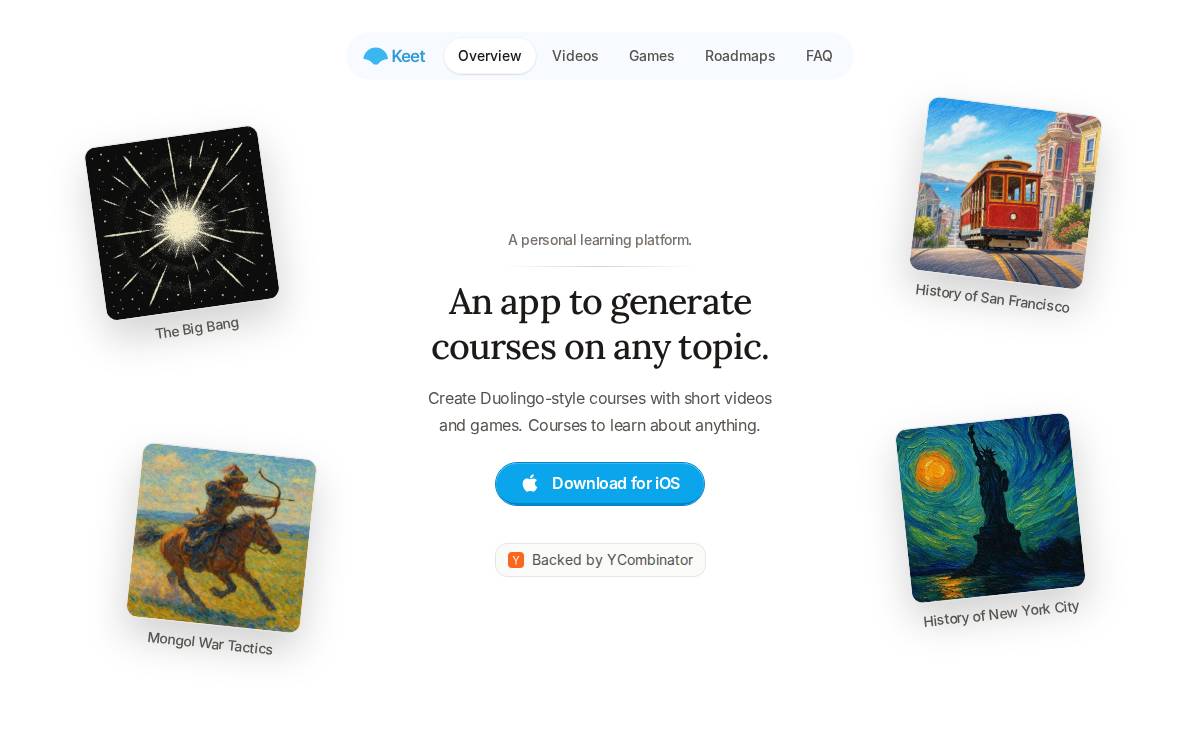 Keet website preview