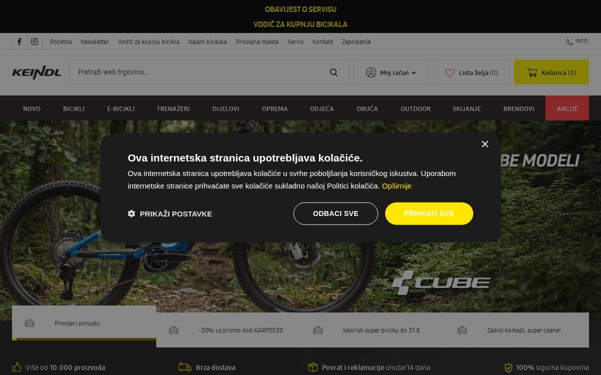 Keindl Sport website preview