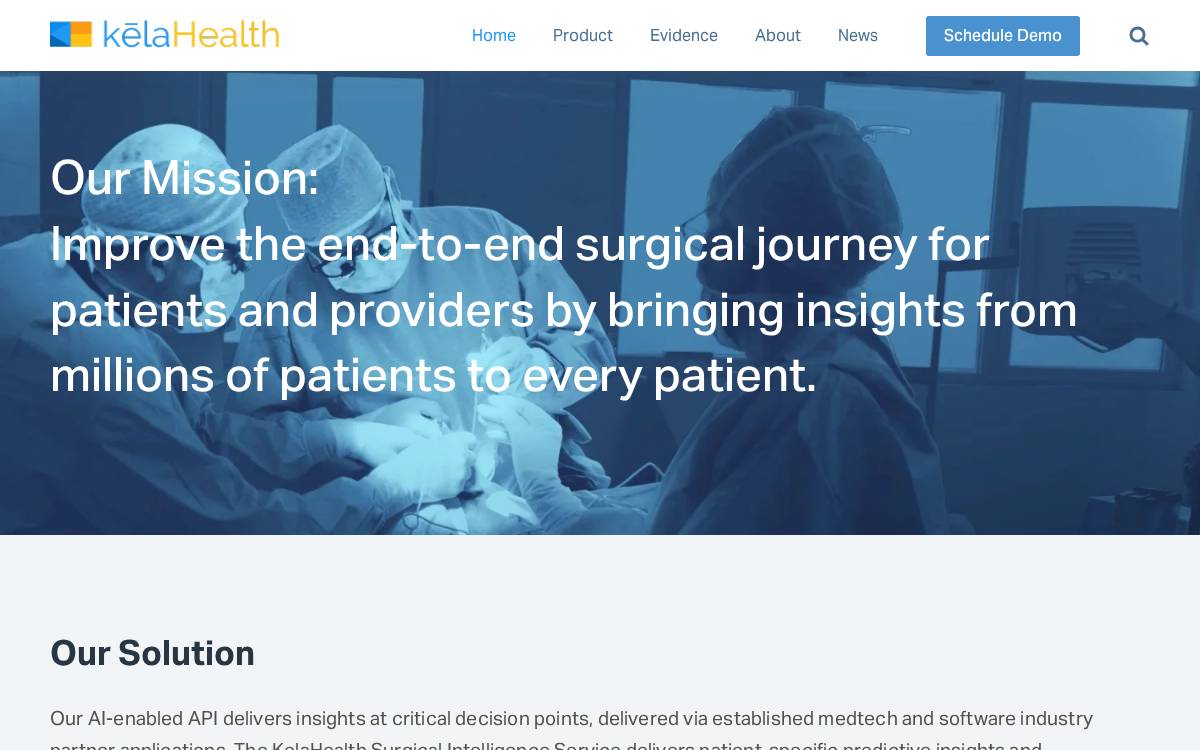 kelaHealth website preview