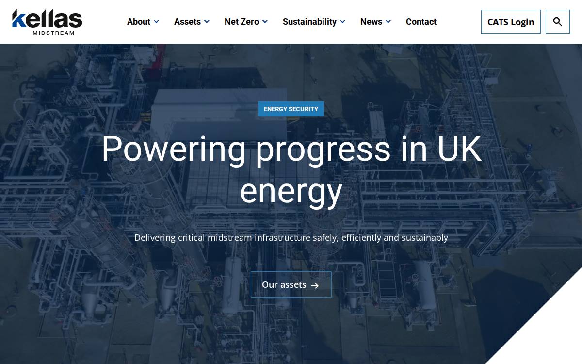 Kellas Midstream website preview
