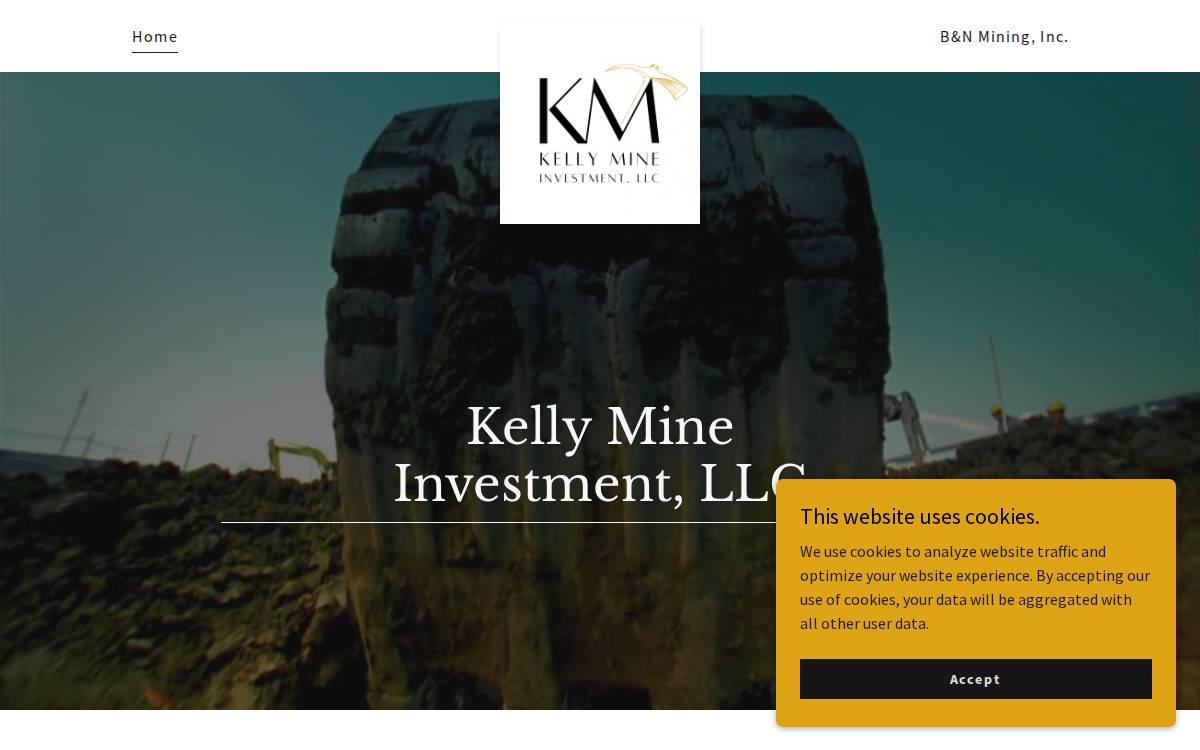 Kelly Mine Investment website preview