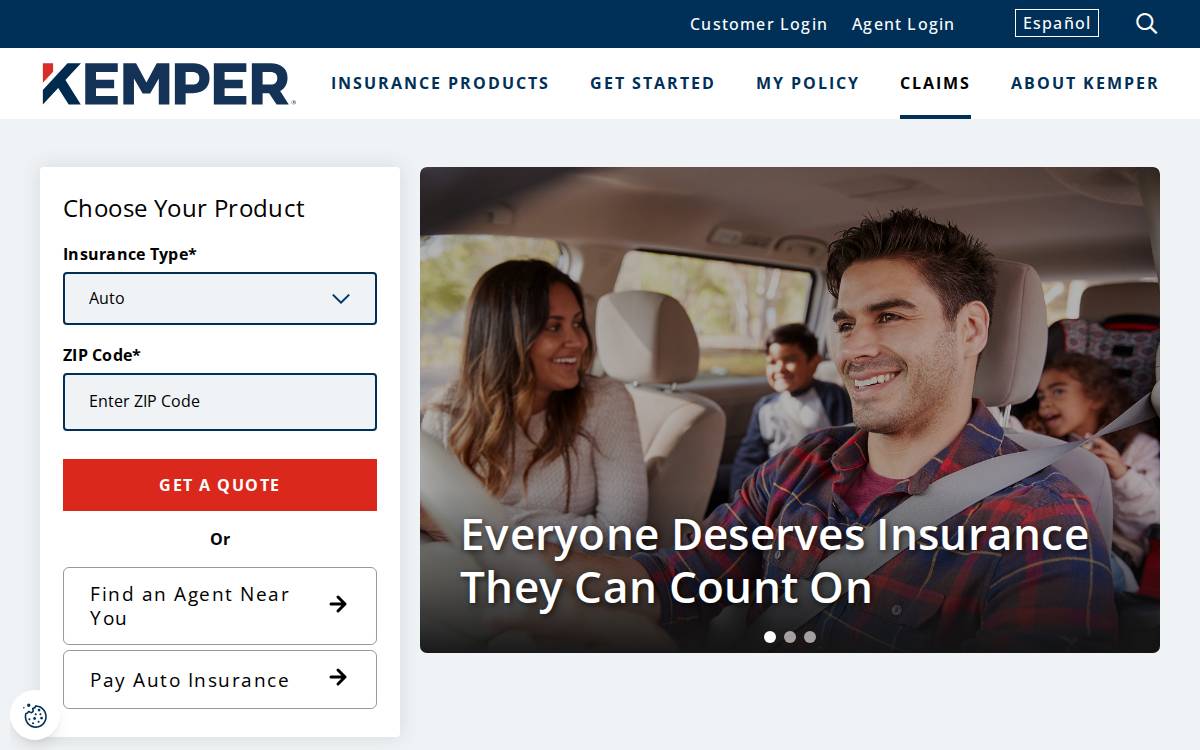 Kemper Corporation website preview