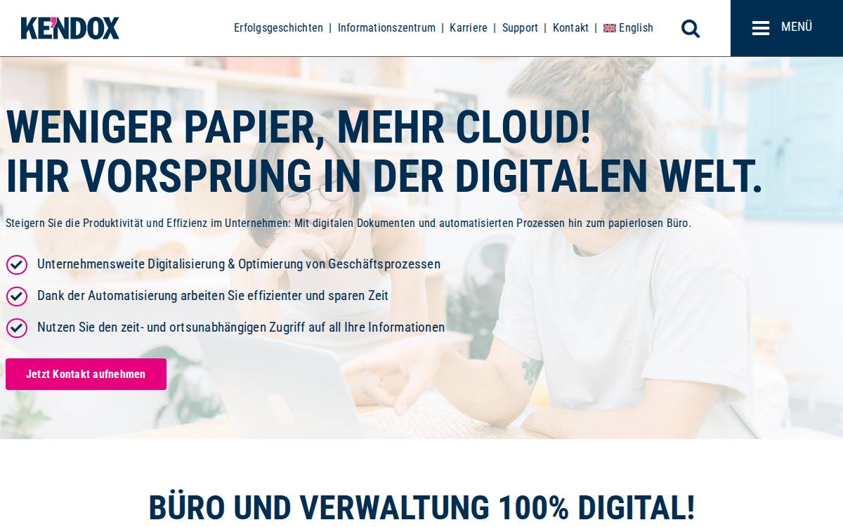 Kendox website preview