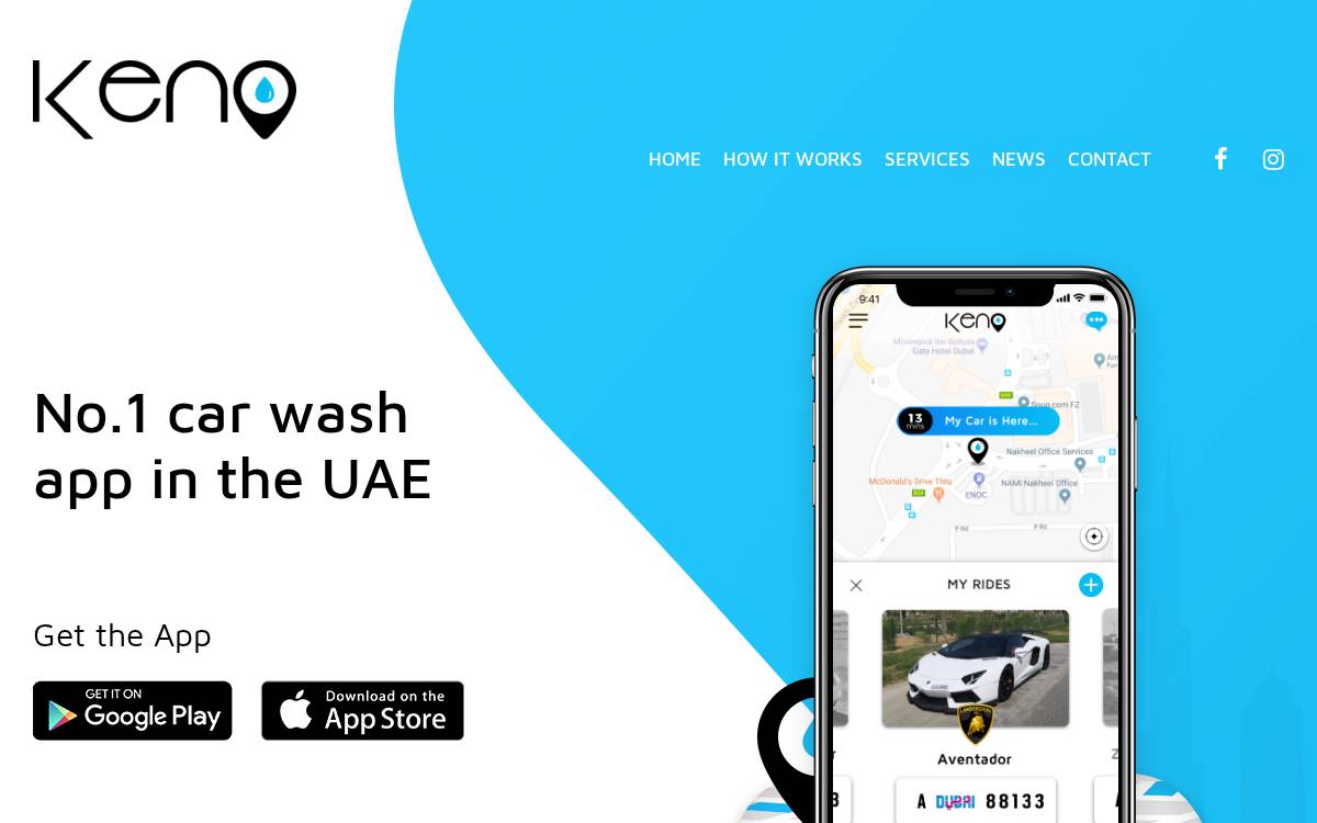 Keno website preview