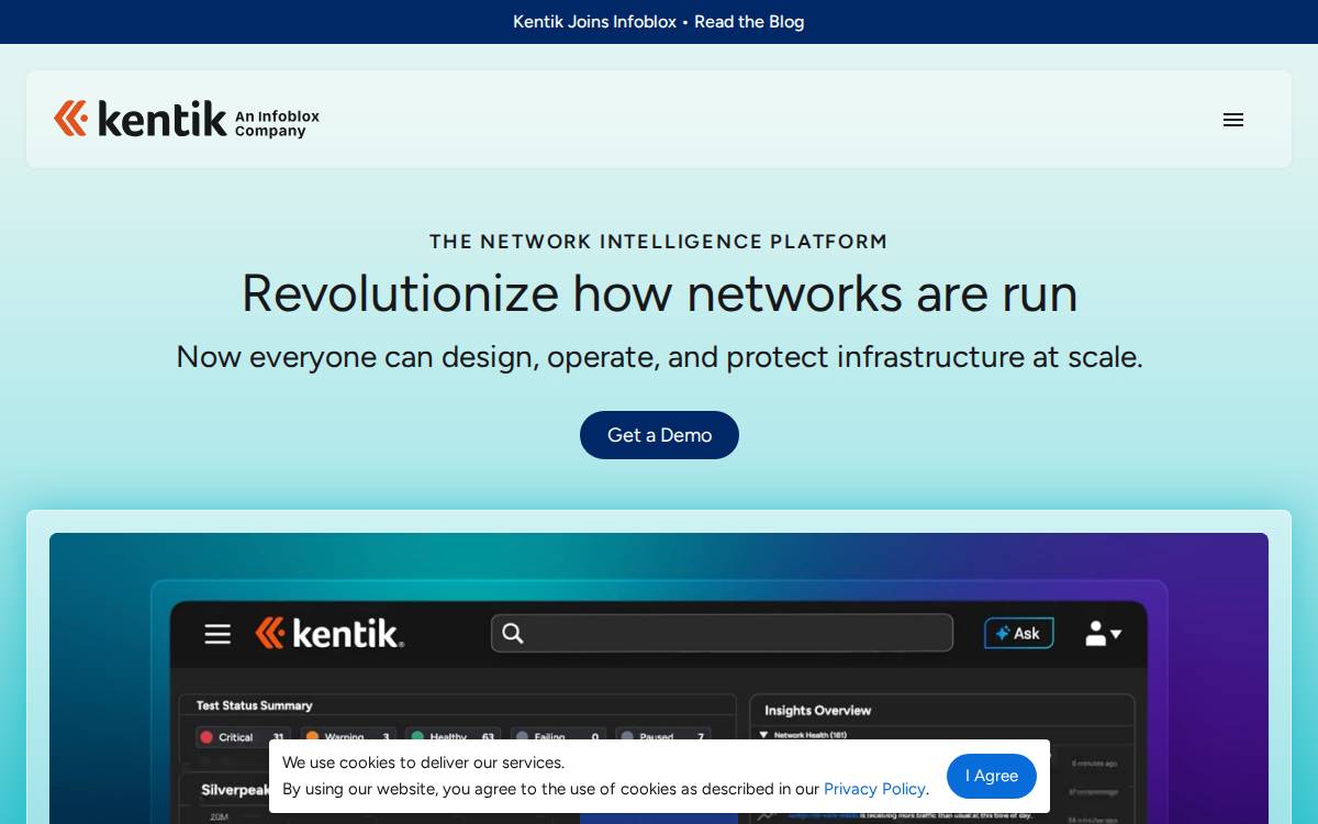 Kentik website preview