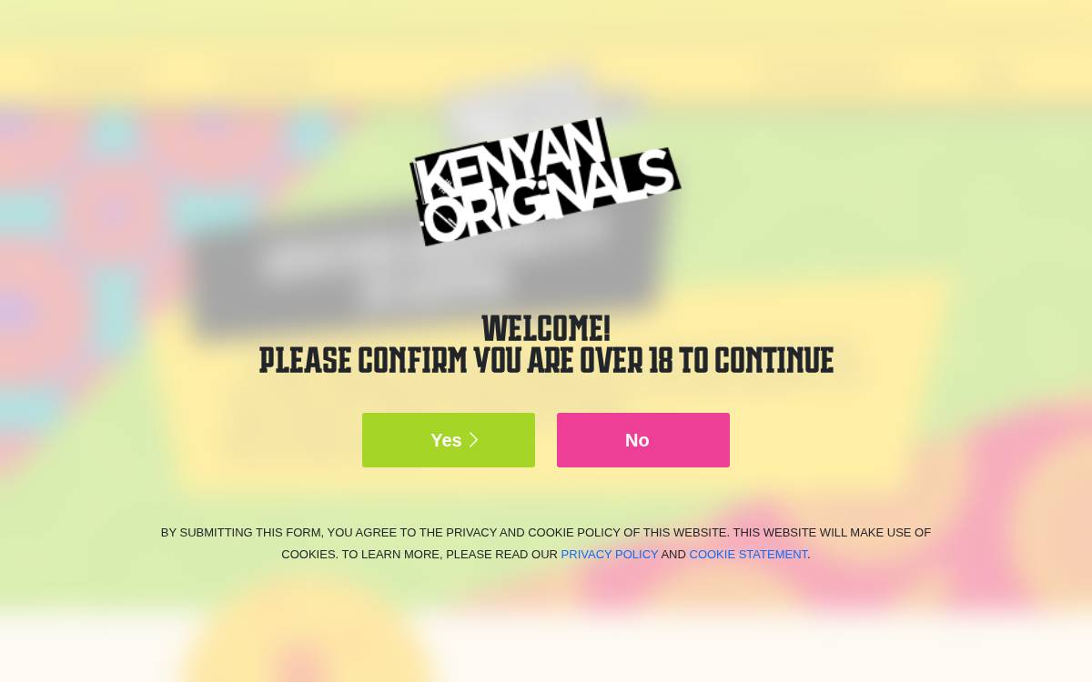 Kenyanoriginals website preview