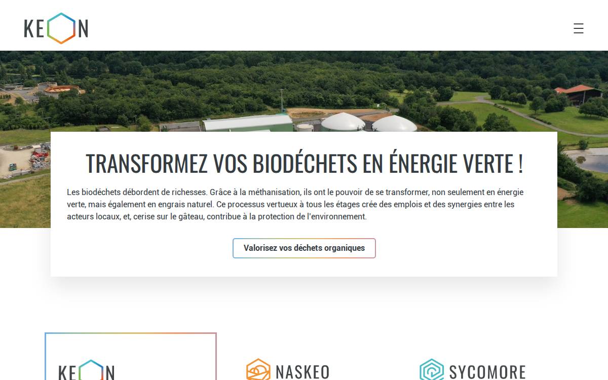 Keon Group website preview