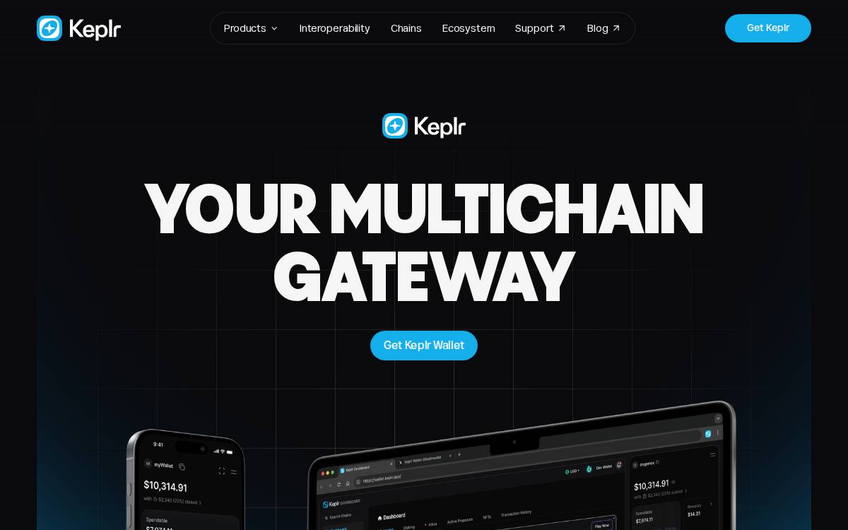Keplr website preview