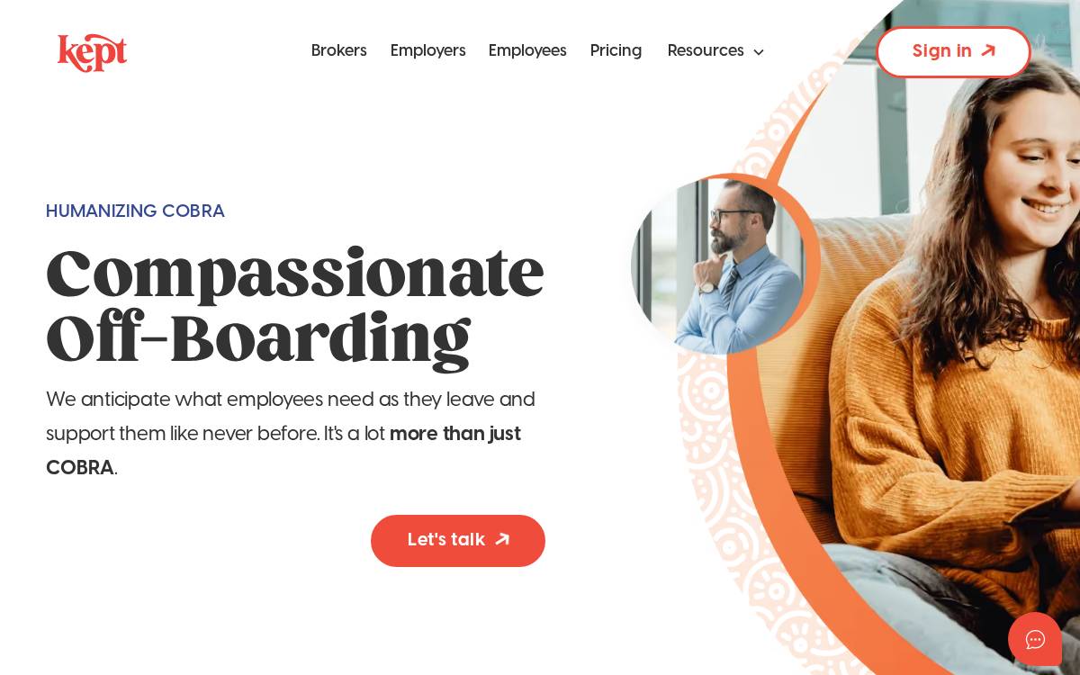 Kept website preview