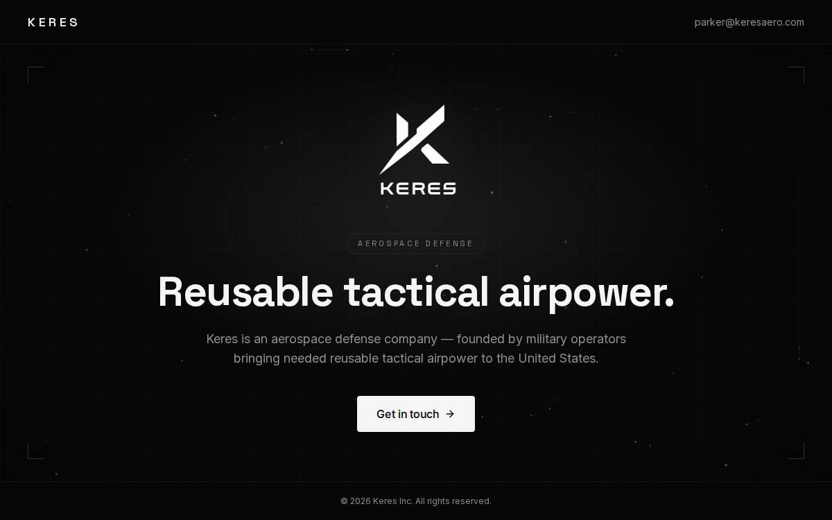 Keres website preview