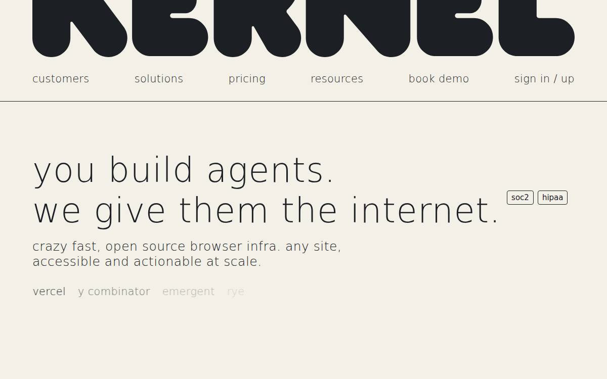 KERNEL website preview