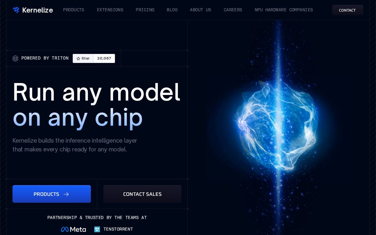 Kernelize website preview