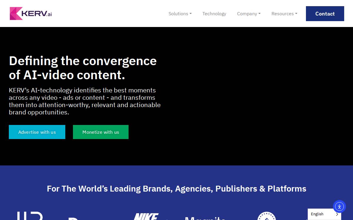 Kerv website preview
