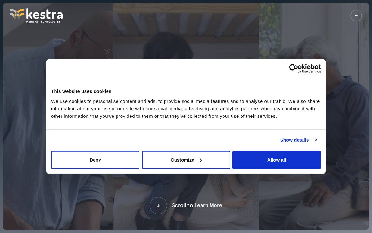 Kestra Medical Technologies website preview