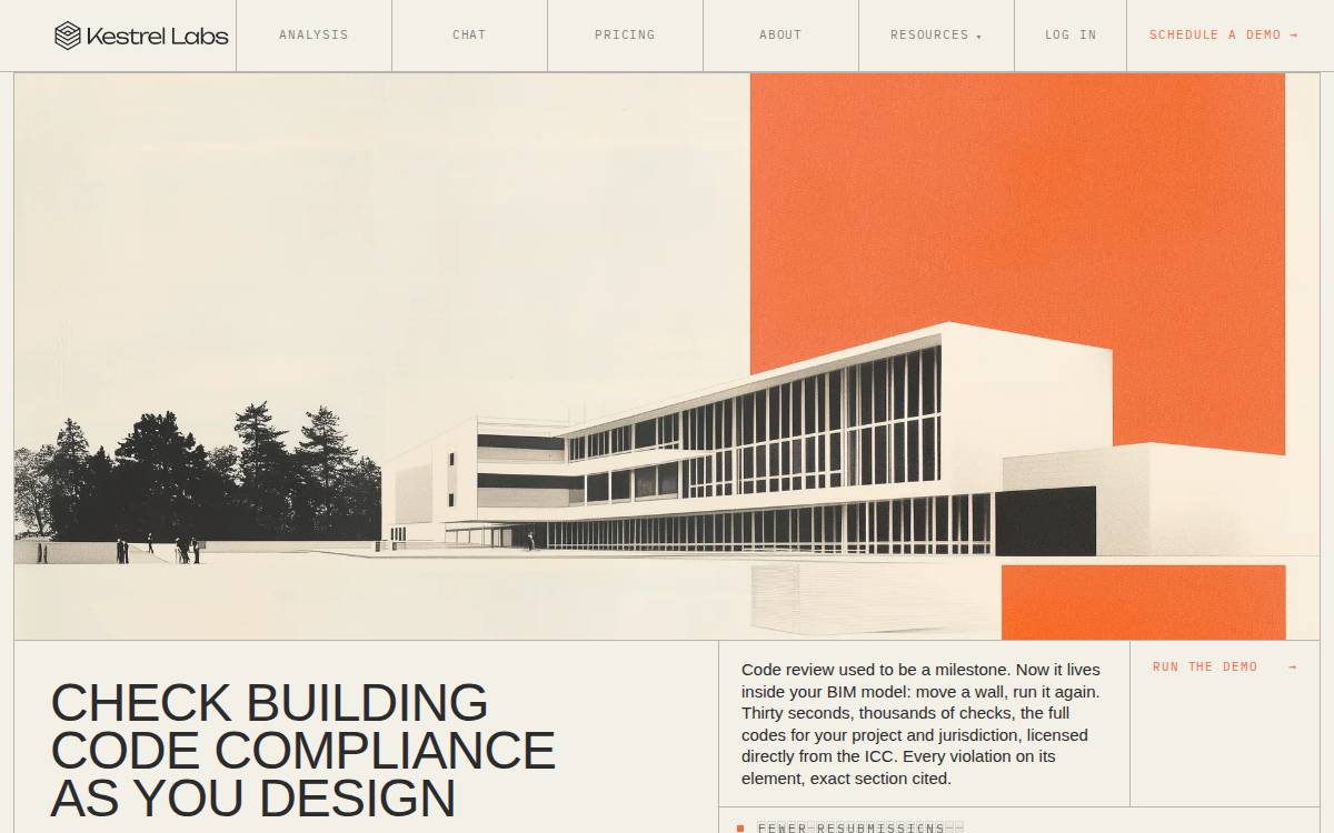 Kestrel Labs website preview