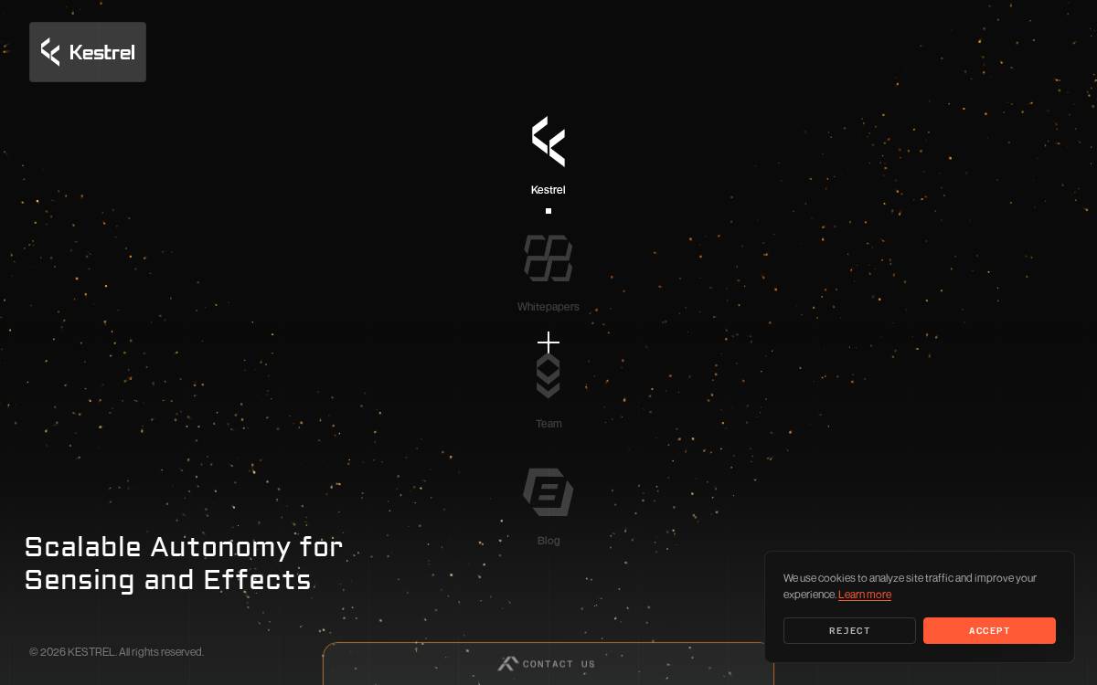 Kestrel website preview