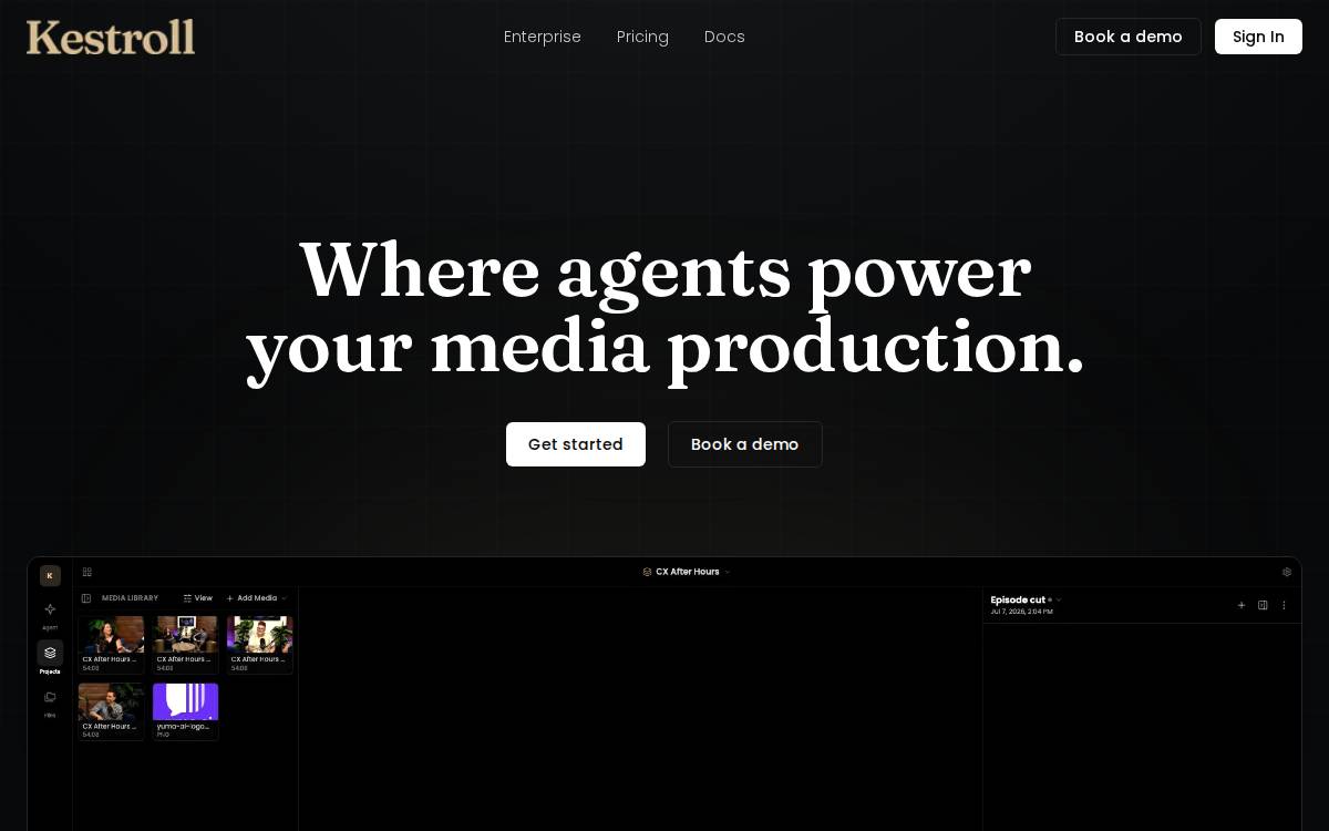 Kestroll website preview