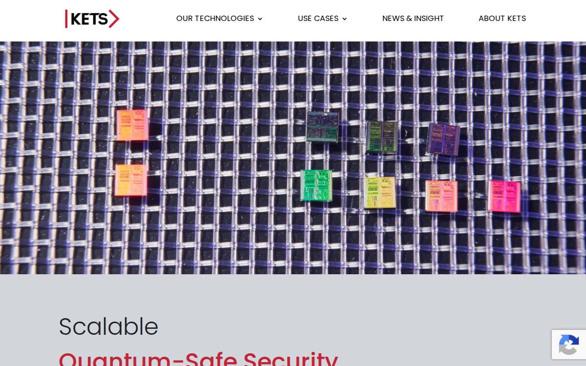 KETS Quantum Security website preview