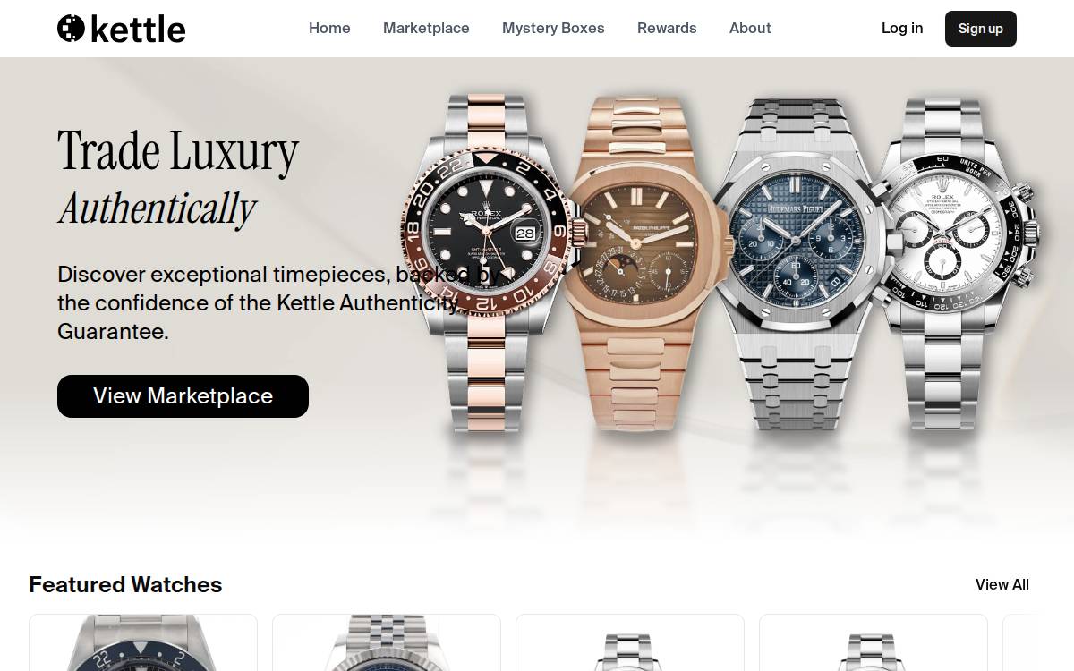 Kettle website preview