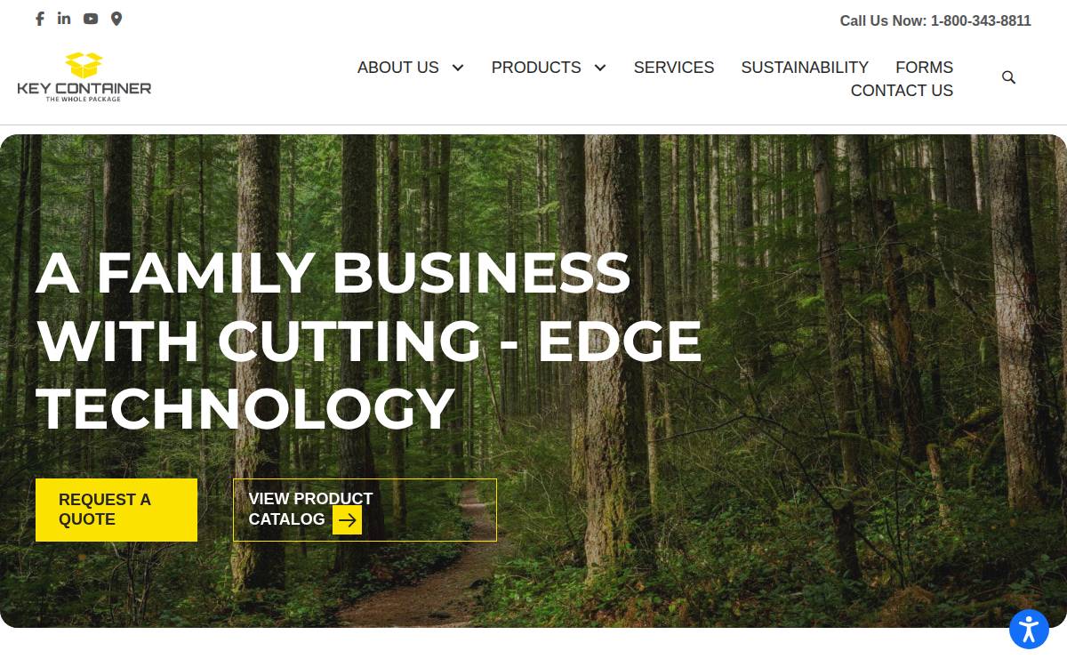Key Container Corporation website preview