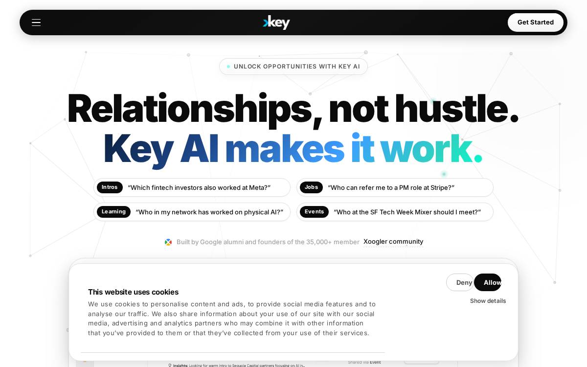 Key website preview