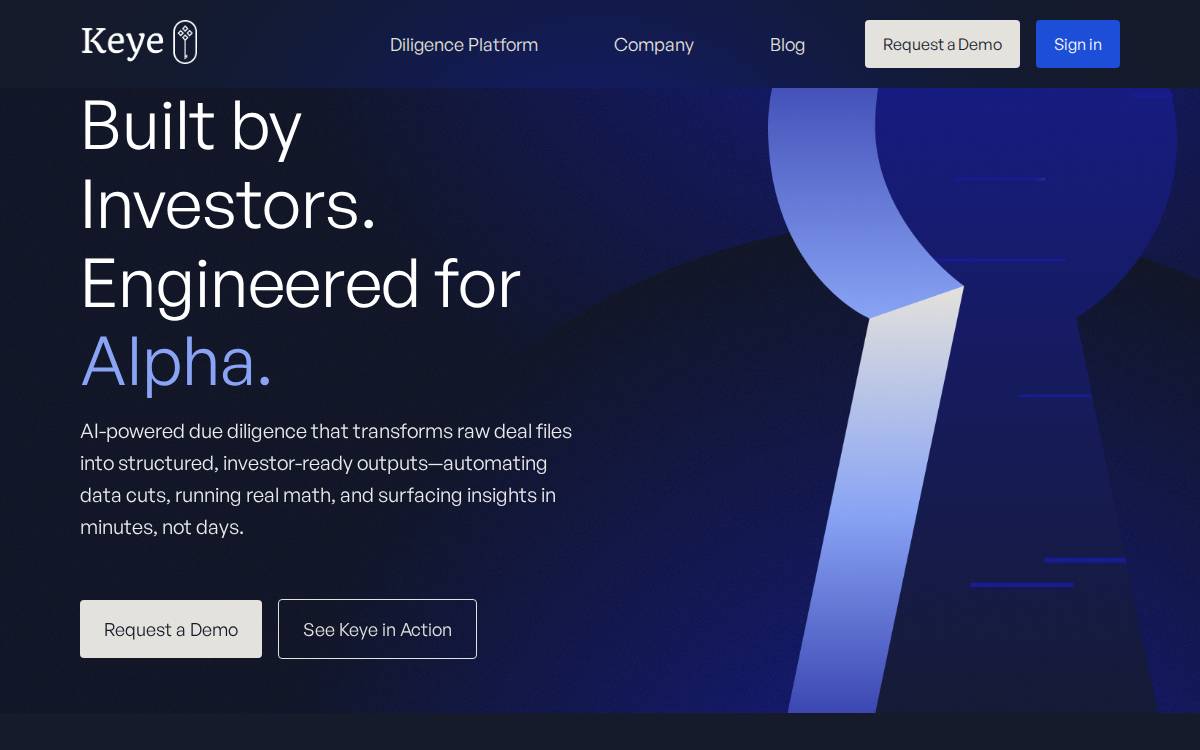 Keye website preview