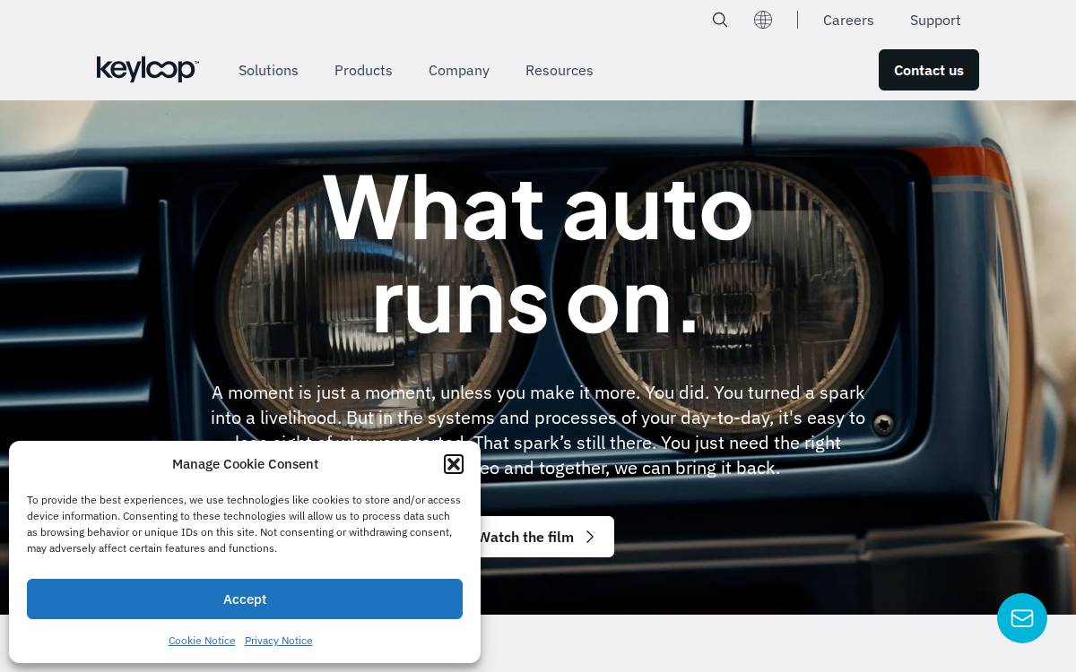 Keyloop website preview
