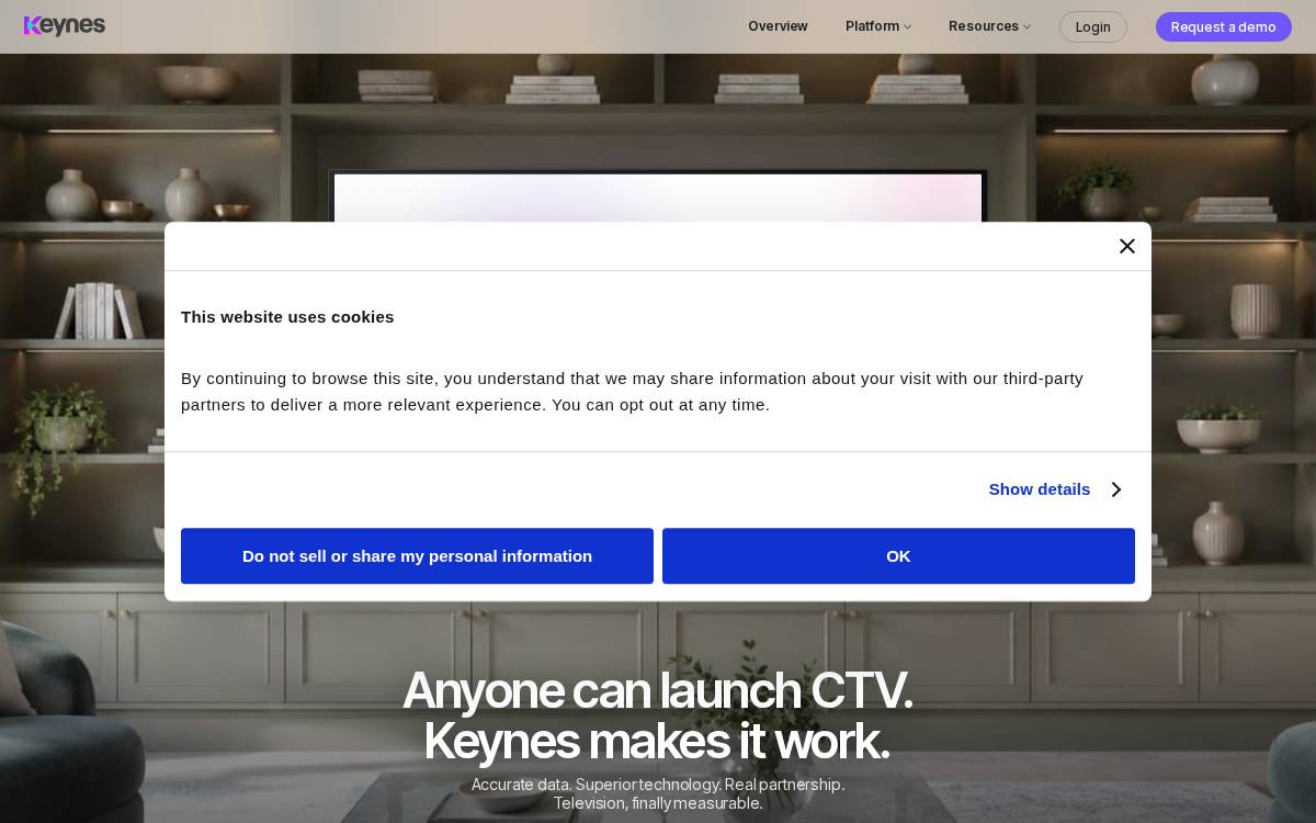 Keynes website preview