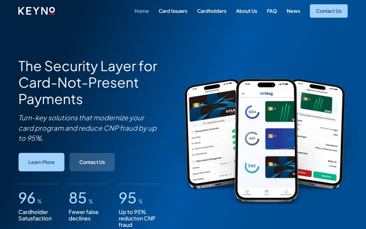Keyno website preview