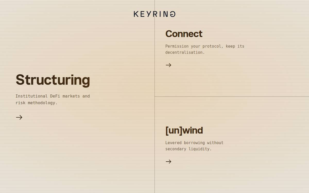 Keyring website preview