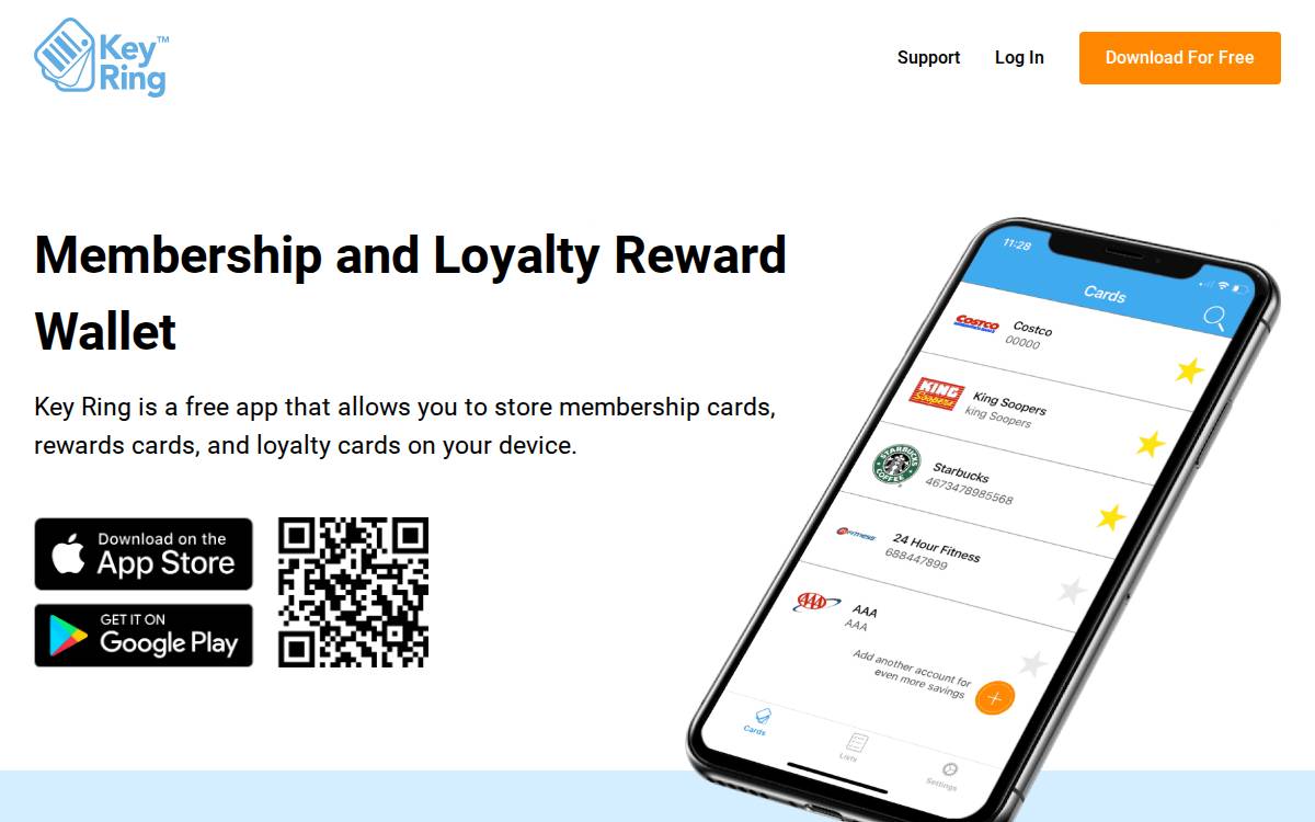 Keyringapp website preview
