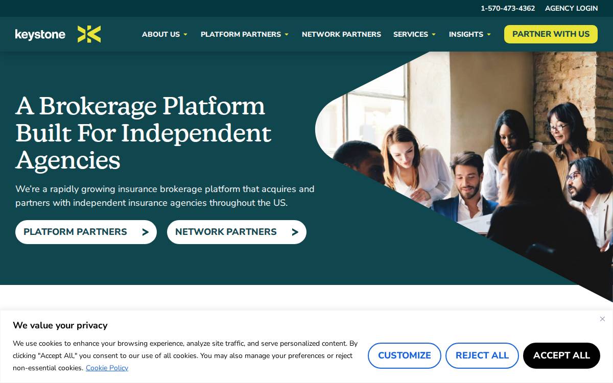 Keystone Agency Partners website preview