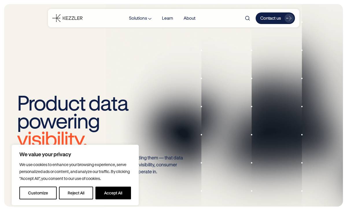 Kezzler website preview